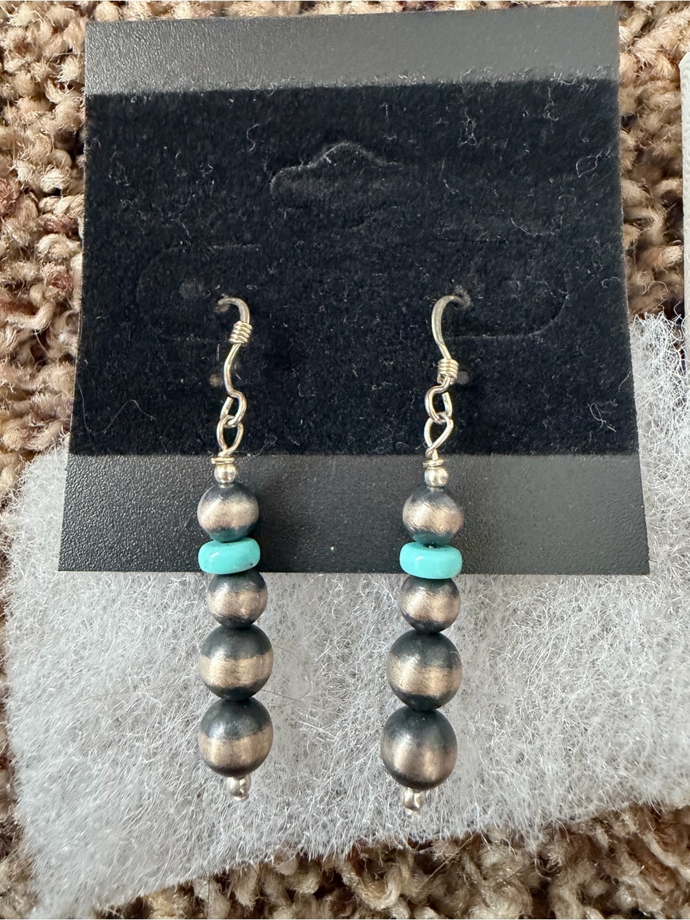 Handmade Turquoise Drop Earrings